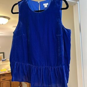J.Crew Women's Blue Sleeveless Top